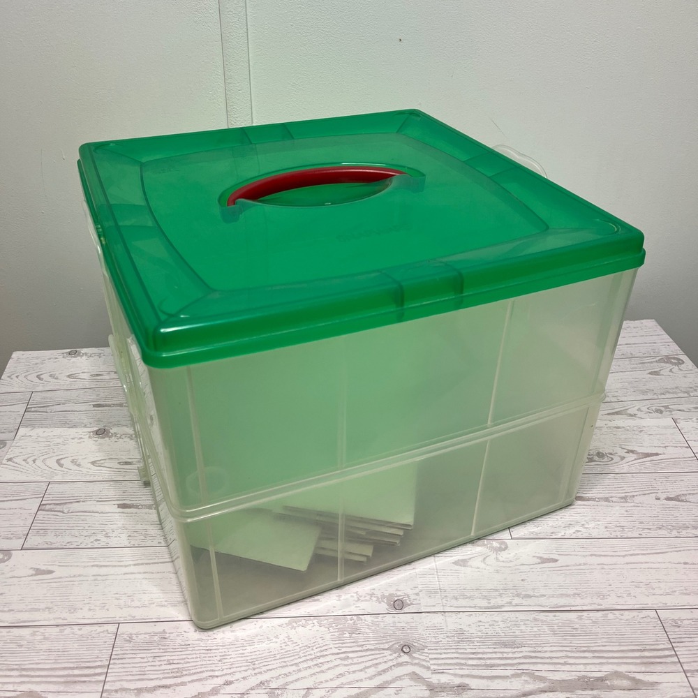 Snapware Snap N Stack Seasonal Organizer 2 Tier Rectangle 12X12X9.5 Plastic